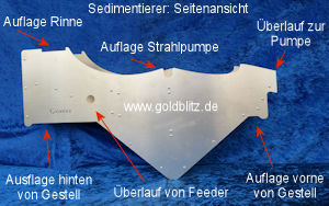 Sedimentierer für Auswaschsystem 10cm