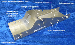 Kopfteil für Auswaschsystem 10 cm